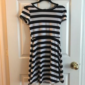 Striped skater dress